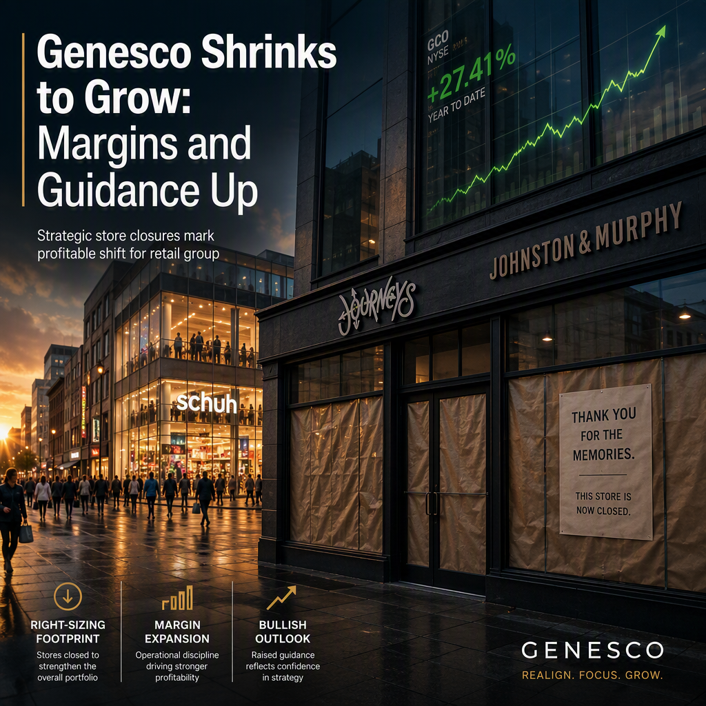 Genesco Closes 25 Stores, Boosts Margins and Raises Earnings Guidance Amid Strategic Restructuring