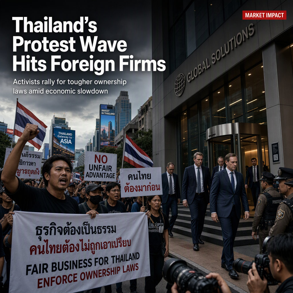 Thai Protest Movement Targets Foreign Companies Amid Economic Slowdown