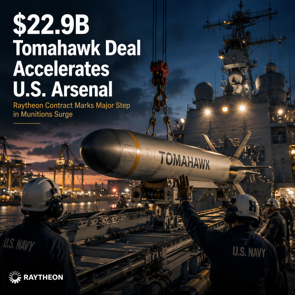 Raytheon Secures $22.9 Billion Tomahawk Missile Contract to Boost U.S. Munitions Capacity