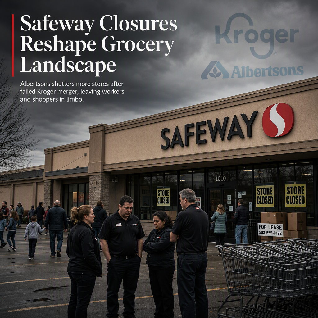 Albertsons Closes More Safeway Stores After Failed Kroger Merger, Impacting Sales and Employees