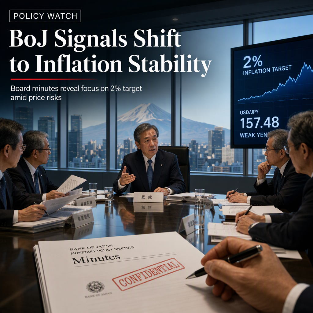 Bank of Japan Minutes Signal Shift Toward Inflation Stabilization Amid Rising Price Risks