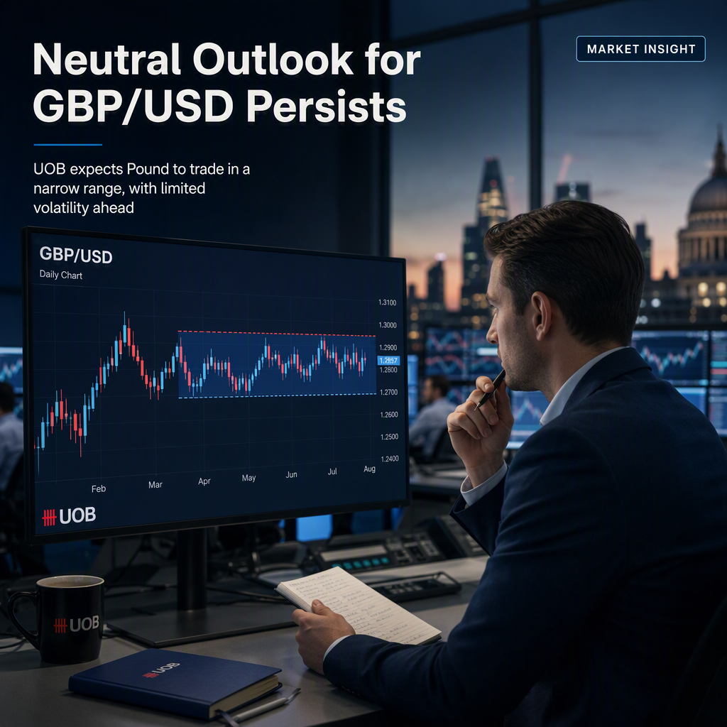 UOB Maintains Neutral Outlook for GBP/USD Amid Narrower Trading Range