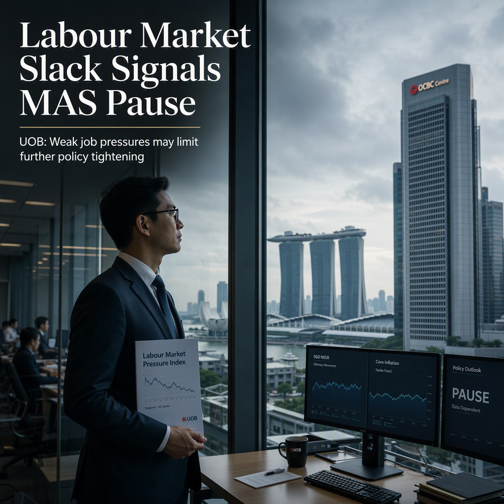 UOB Sees Labour Market Slack Limiting Further MAS Policy Tightening
