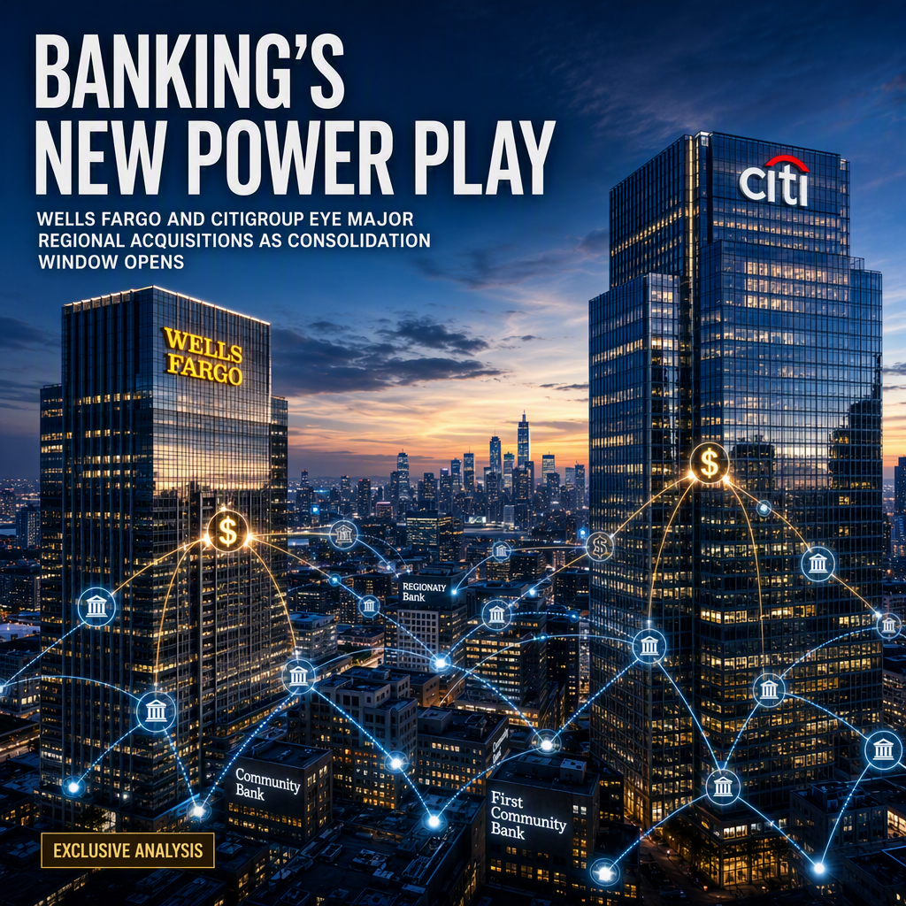 Wells Fargo and Citigroup Poised for Major Regional Bank Acquisitions as M&A Window Opens