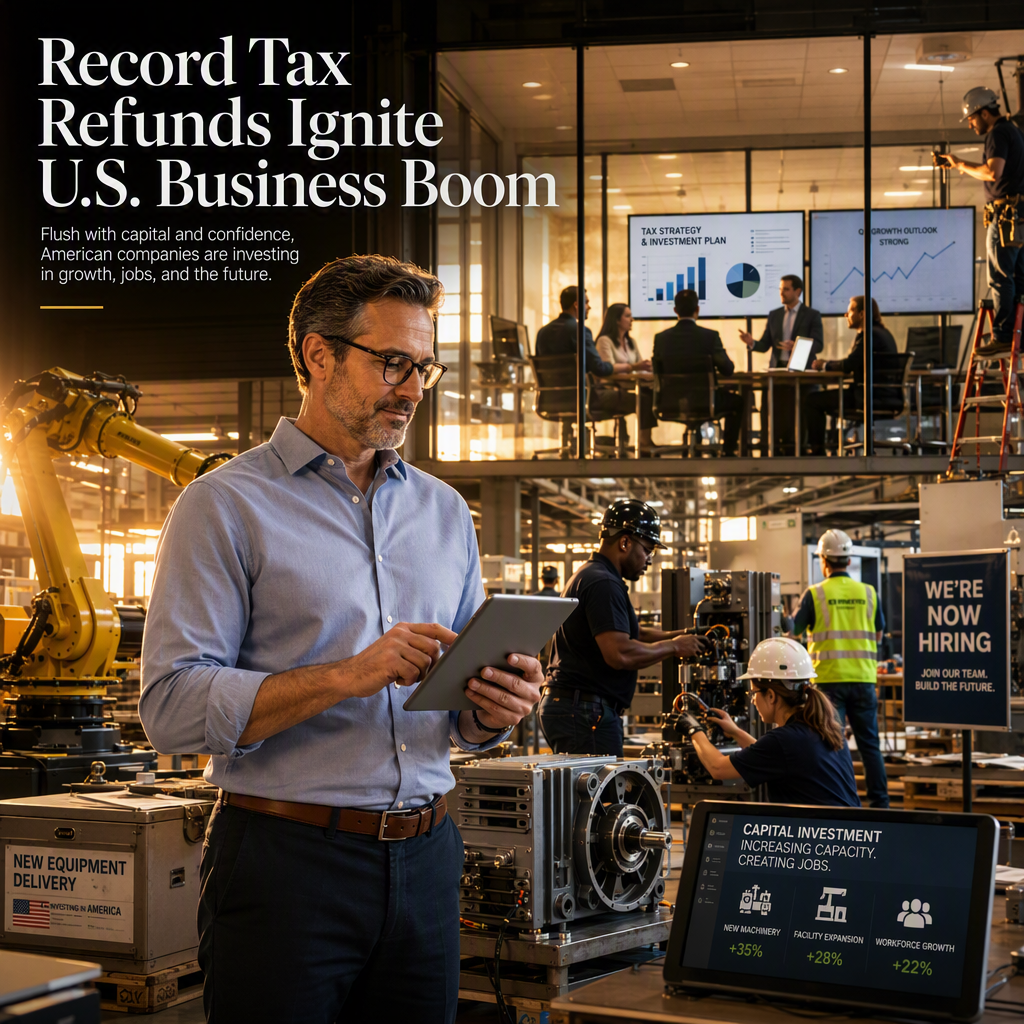 U.S. Businesses Accelerate Investment Amid Record Tax Refunds and Expanded Deductions