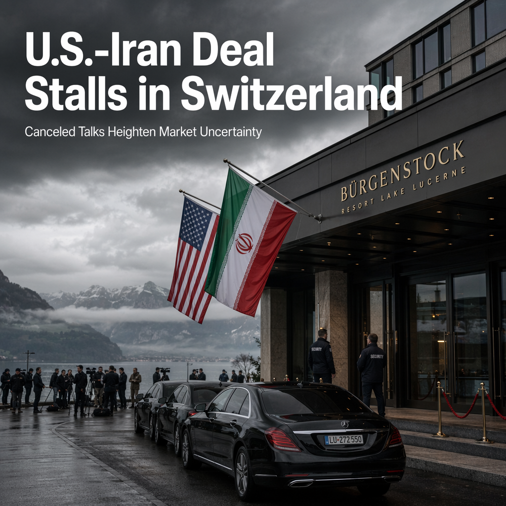 U.S.-Iran Interim Deal Faces Setback as Swiss Talks Canceled, Raising Market Uncertainty