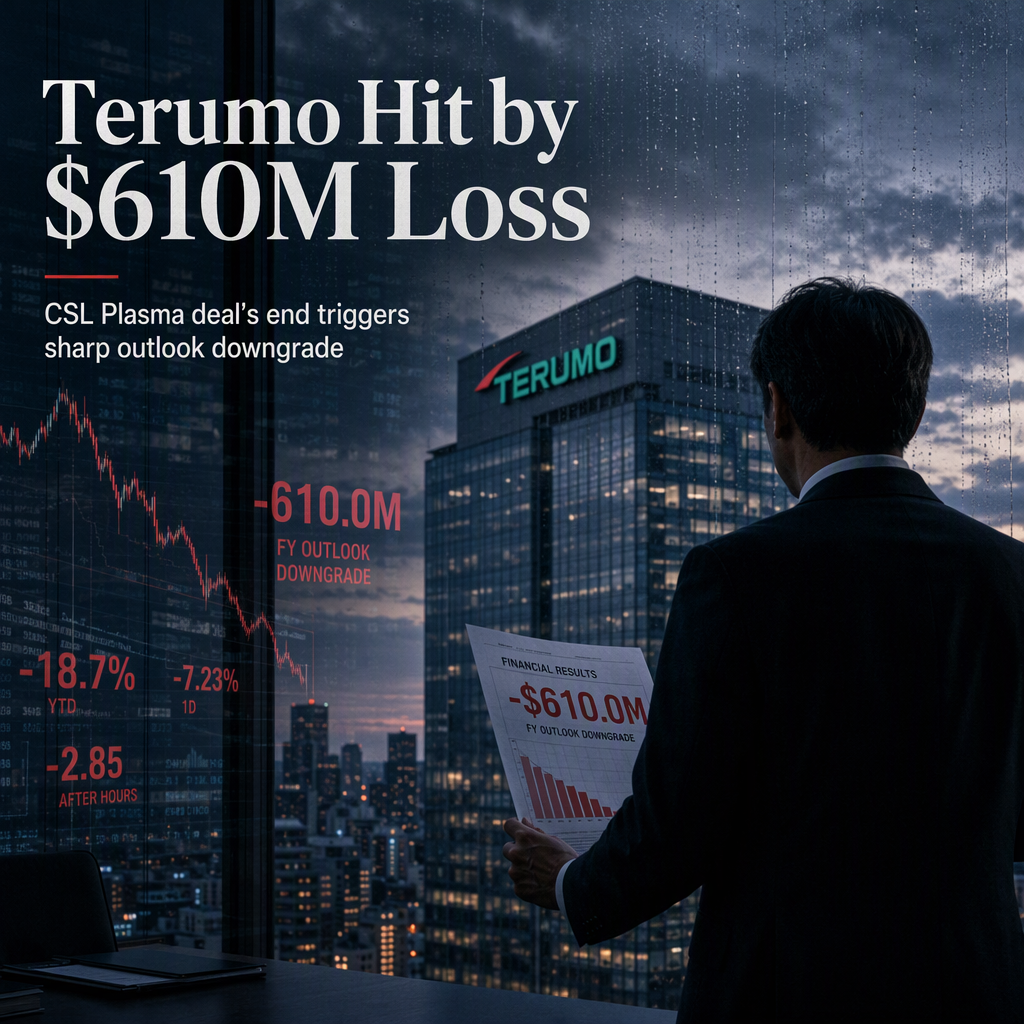 Terumo Faces $610 Million Loss After CSL Plasma Ends Supply Deal