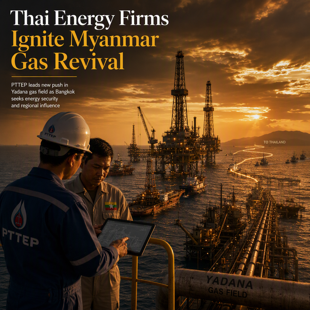 Thai Energy Firms Set to Revive Myanmar Gas Projects After Western Exit