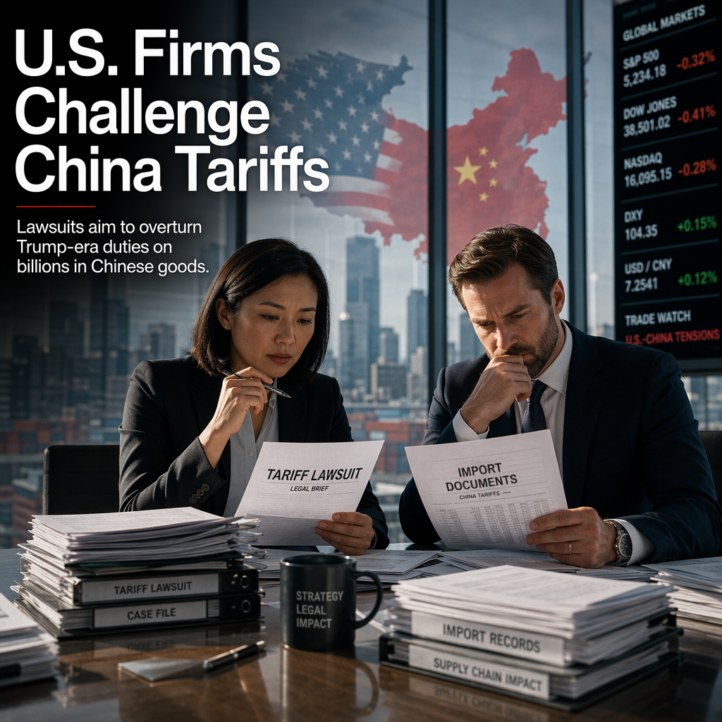 Two U.S. Companies Sue to Overturn Trump-Era Tariffs on Chinese Goods, Citing Business Impact