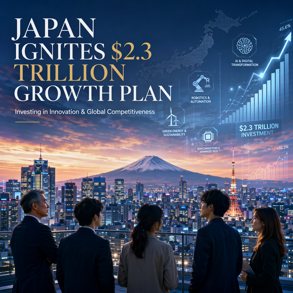 Japan Unveils $2.3 Trillion Investment Plan to Spark Economic Growth and Innovation