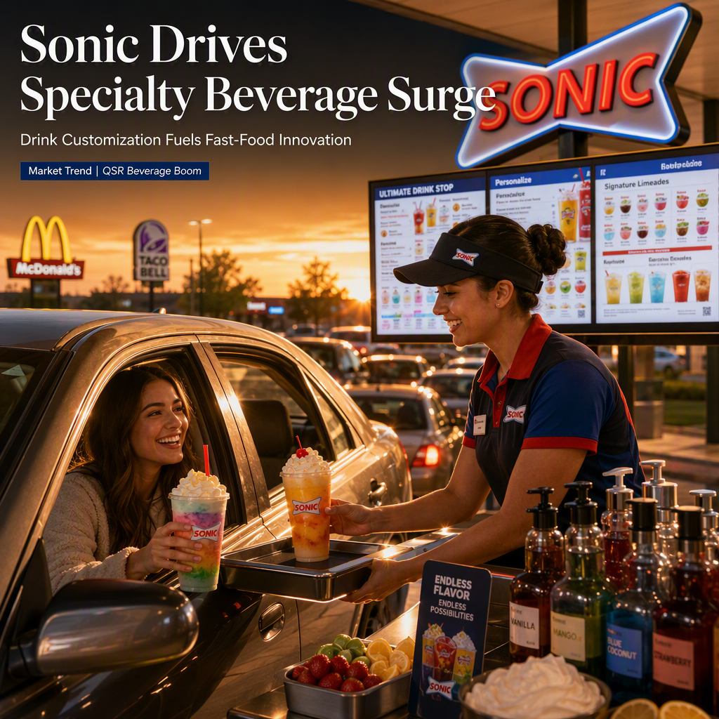 Sonic Leverages Drink Customization Amid Specialty Beverage Boom in Fast-Food Industry