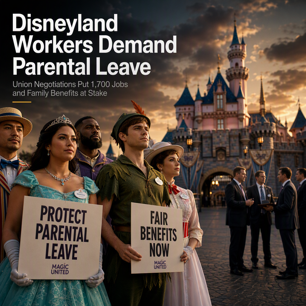 Disneyland and Magic United Union Clash Over Parental Leave and Benefits in First Contract Negotiations