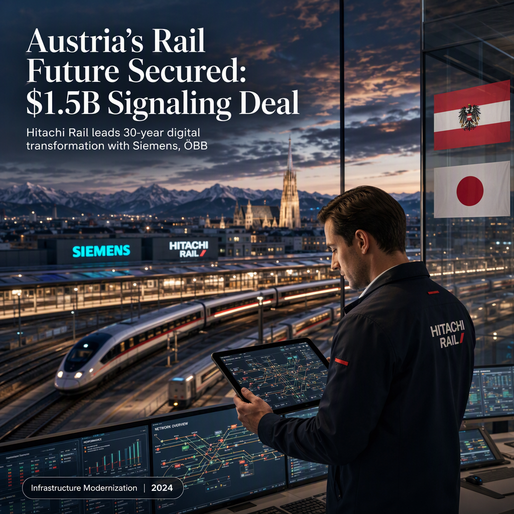 Hitachi Rail Secures $1.5 Billion, 30-Year Austrian Signaling Upgrade Deal