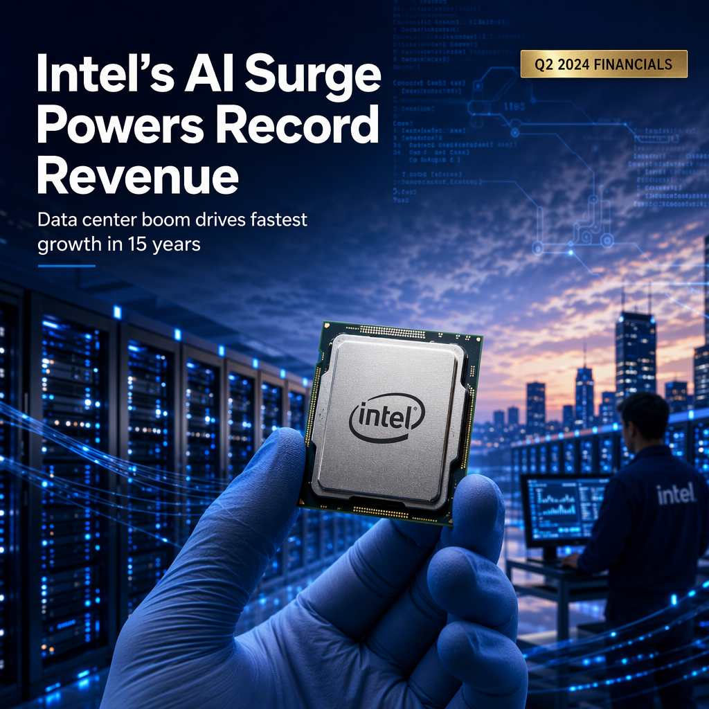 Intel Achieves Fastest Quarterly Revenue Growth in 15 Years Driven by AI CPU Demand