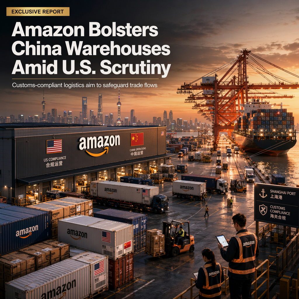 Amazon Expands China Warehouses to Aid Sellers Amid Stricter U.S. Customs Enforcement
