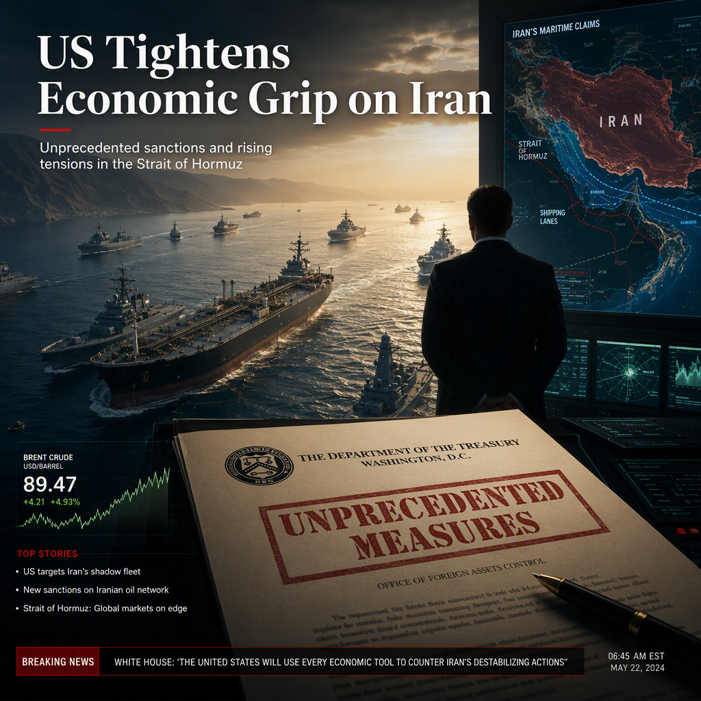 US Announces Unprecedented Economic Measures Against Iran Amid Escalating Strait of Hormuz Tensions