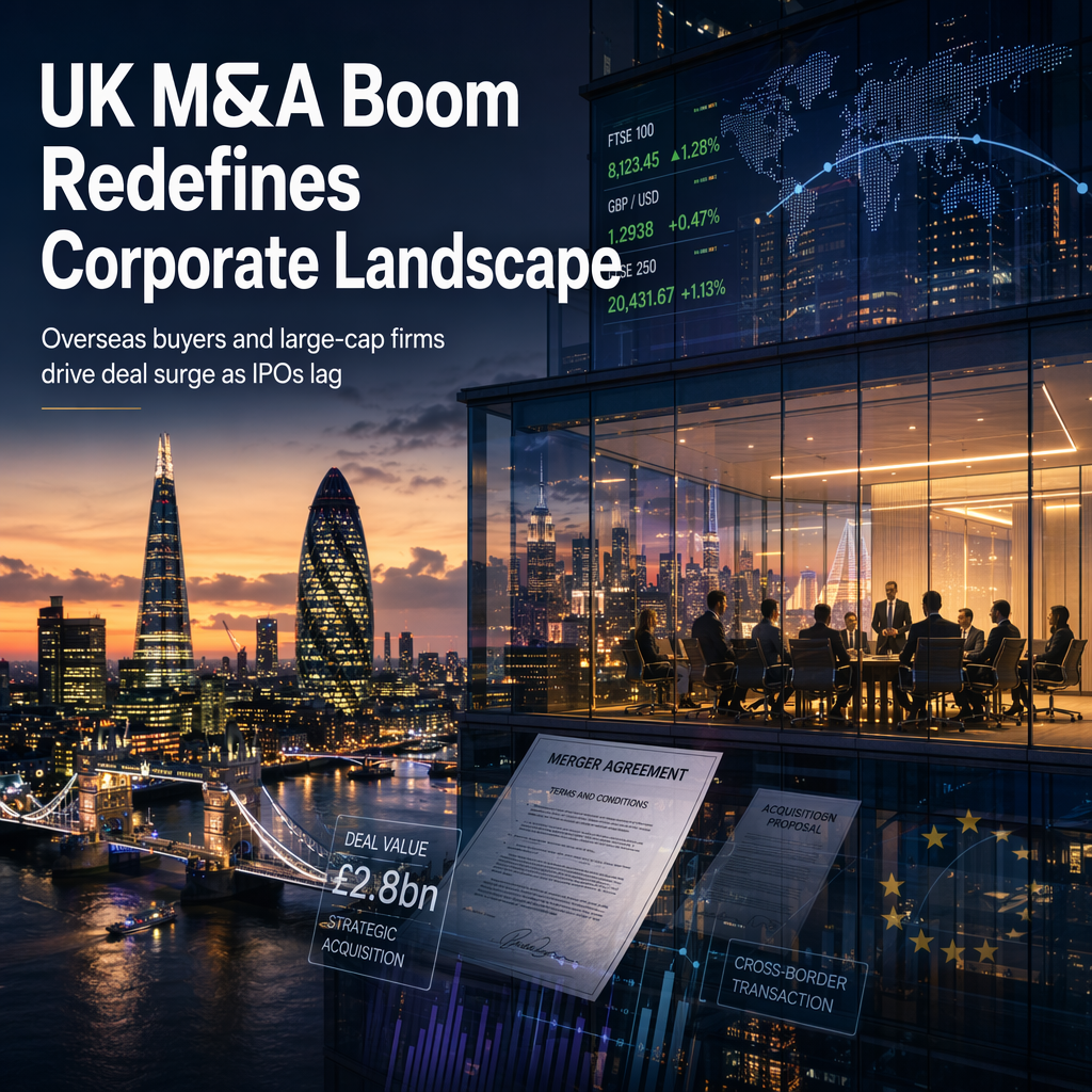 UK M&A Activity Surges as Large-Cap Firms Simplify and Overseas Buyers Target British Assets