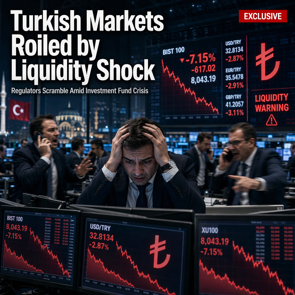 Turkish Stock Market Plunges Amid Investment Fund Liquidity Crisis and Regulatory Intervention
