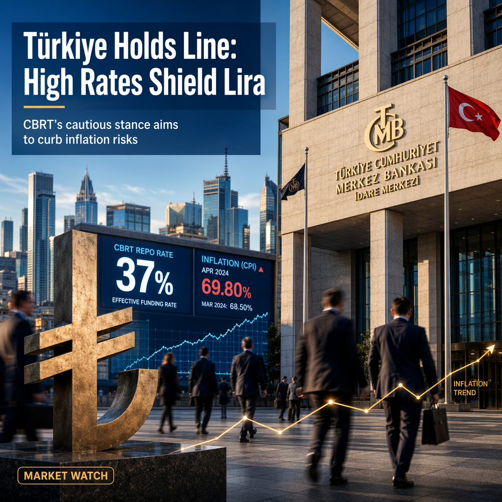 CBRT Maintains High Effective Funding Rate to Support Turkish Lira Amid Inflation Concerns