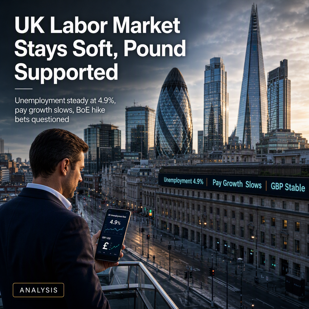UK Labor Market Remains Soft in June, but Growth-Inflation Mix Supports Pound