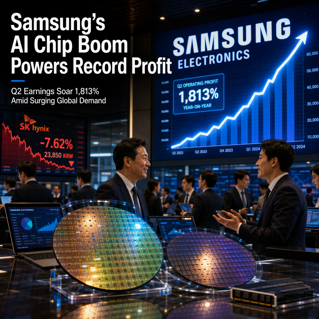 Samsung Electronics Surges to Record Q2 Profit on Soaring AI Chip Demand
