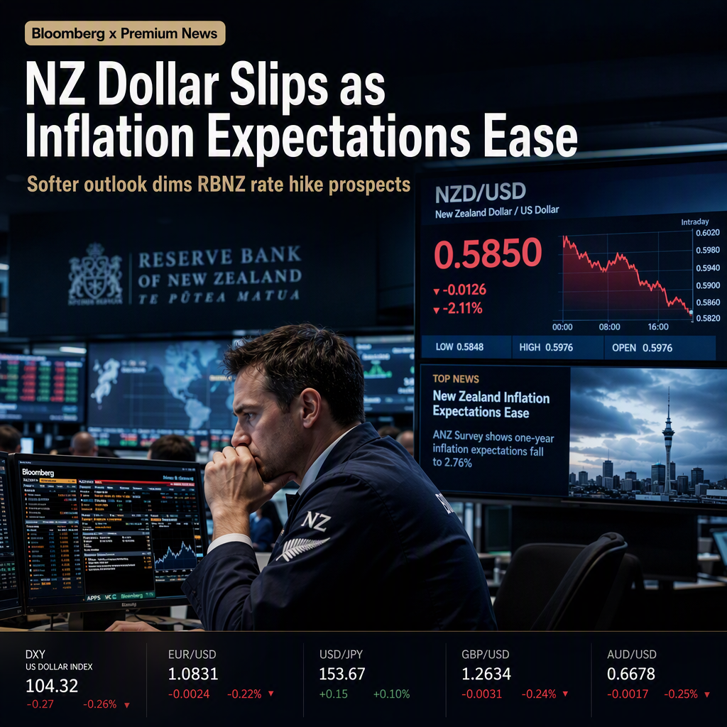 New Zealand Dollar Pressured as Softer Inflation Expectations Challenge RBNZ Rate Hike Prospects