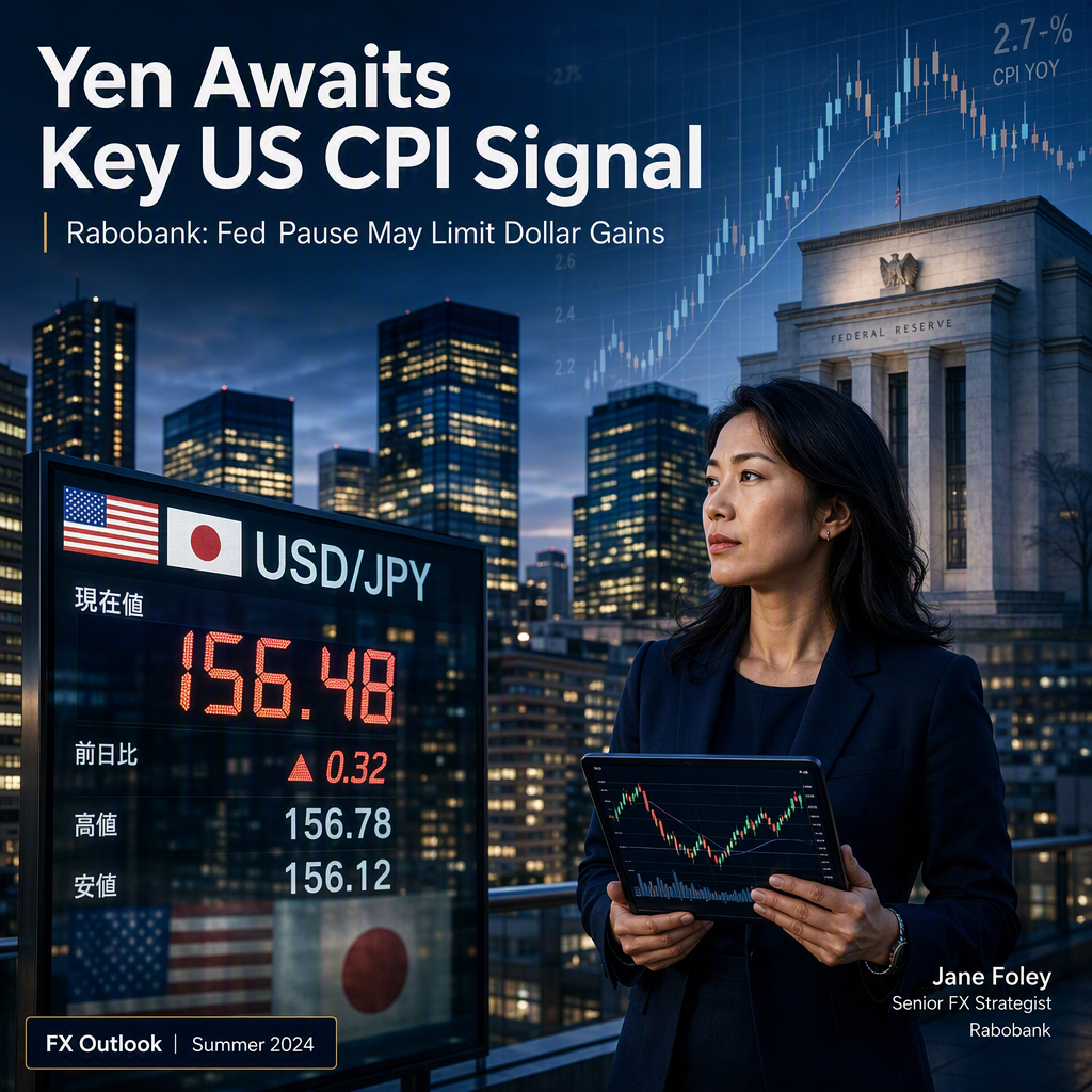 Rabobank Sees Yen Support as US CPI Looms, Fed Expected to Hold Rates Steady