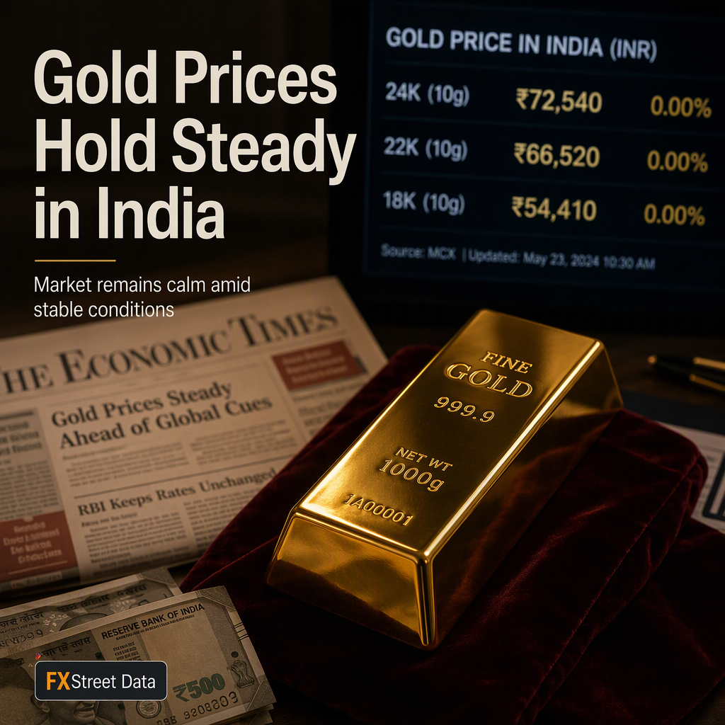 Gold Prices in India Remain Steady Amid Stable Market Conditions