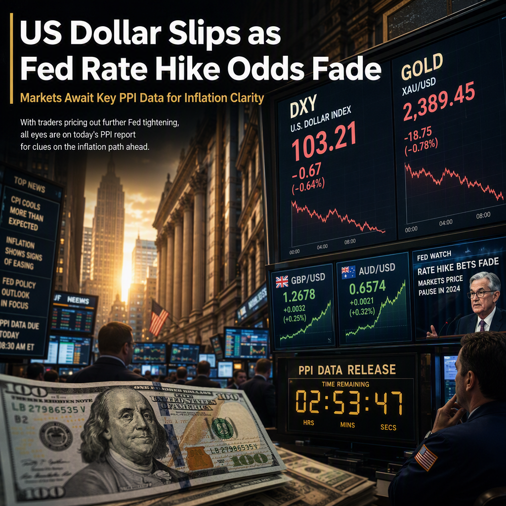 US Dollar Softens as Fed Rate Hike Bets Fade Ahead of Key PPI Data