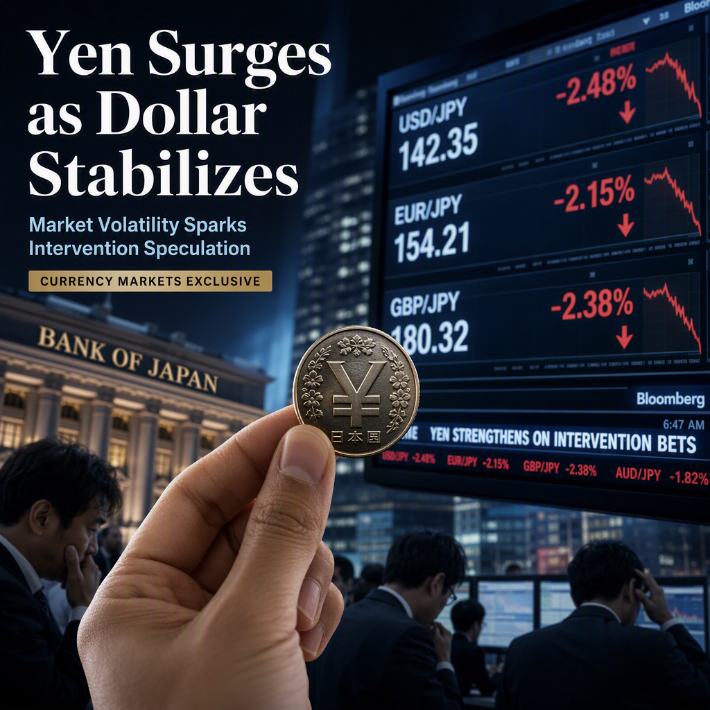 Japanese Yen Surges Amid Intervention Speculation and Dollar Stabilization