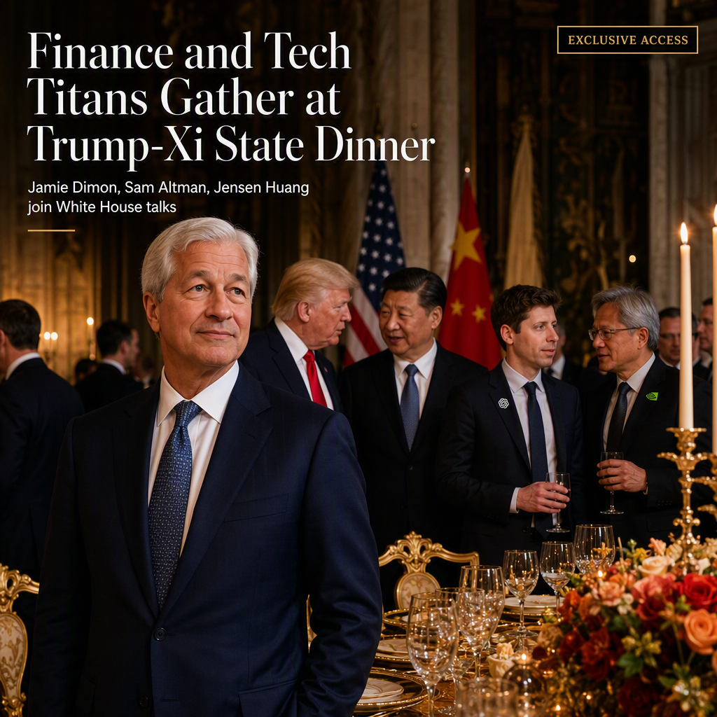JPMorgan CEO Jamie Dimon to Attend Trump-Xi State Dinner Alongside Tech Leaders