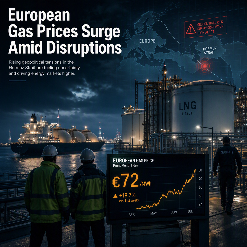 Rabobank Raises European Gas Price Forecasts Amid Hormuz Disruptions and Low Storage