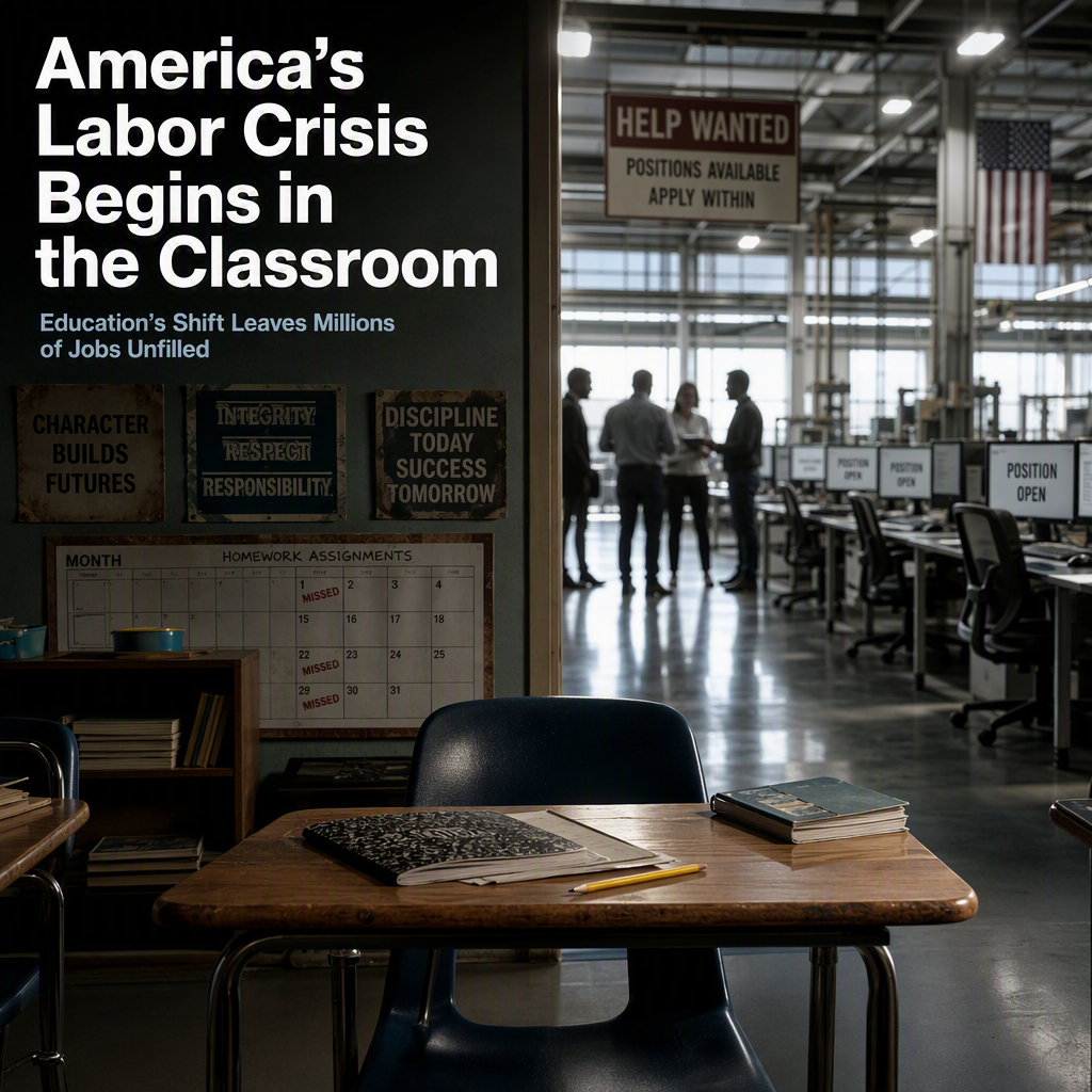 America’s Labor Shortage Linked to Classroom Failures, Not Workplace Issues