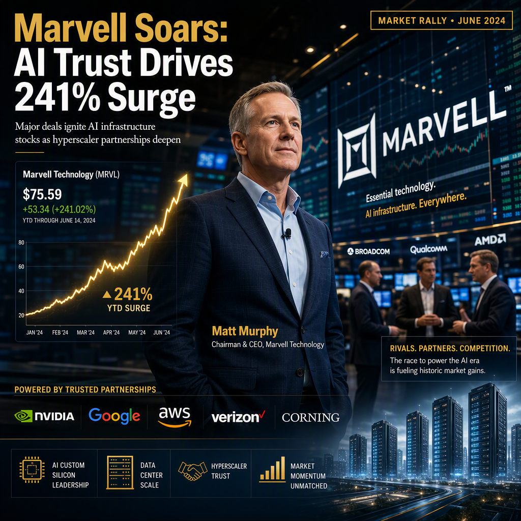 Marvell Shares Surge 241% Amid Hyperscaler Trust, While AI Infrastructure Stocks Rally on Major Deals