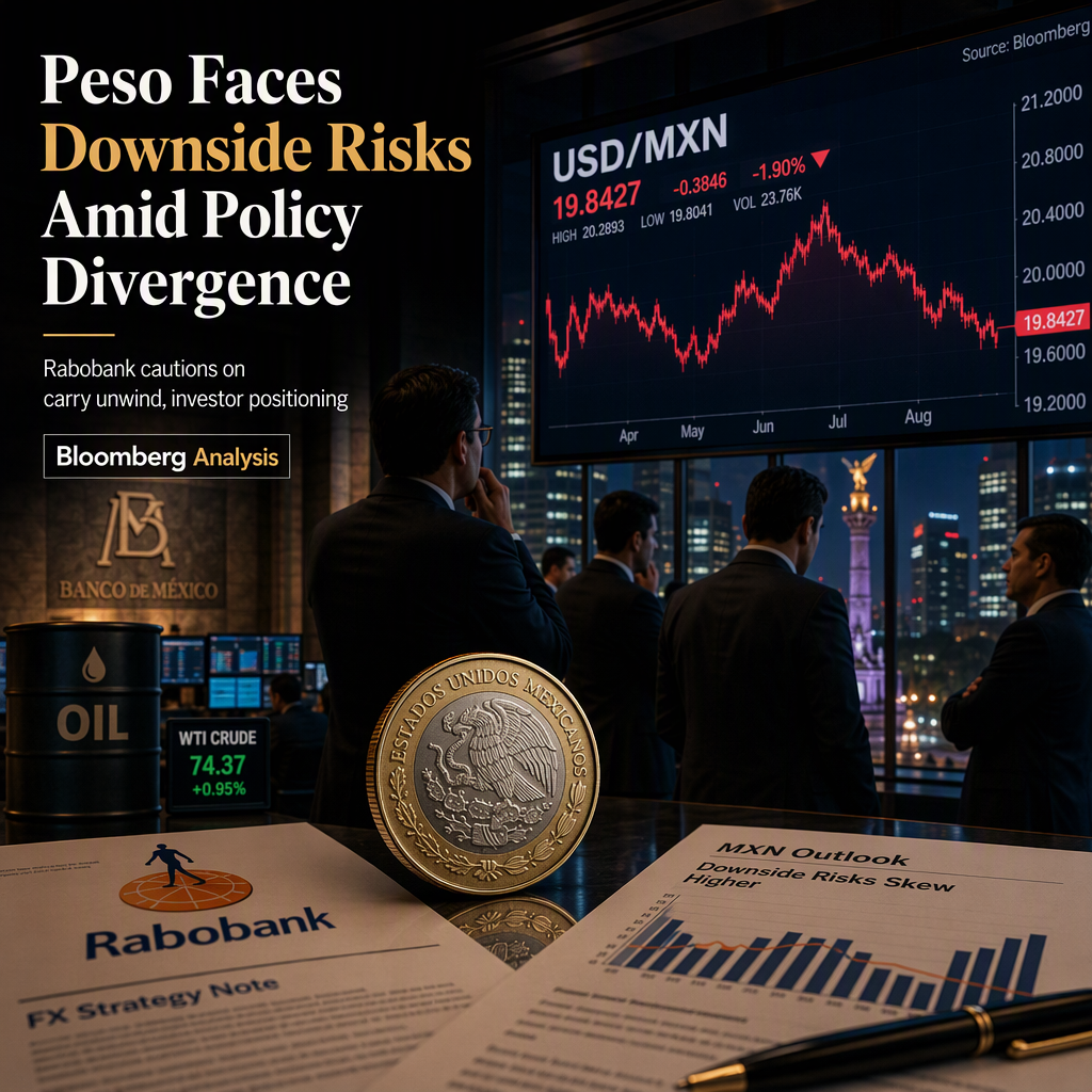 Rabobank Warns of Downside Risks for Mexican Peso Amid Policy Divergence and Carry Unwind