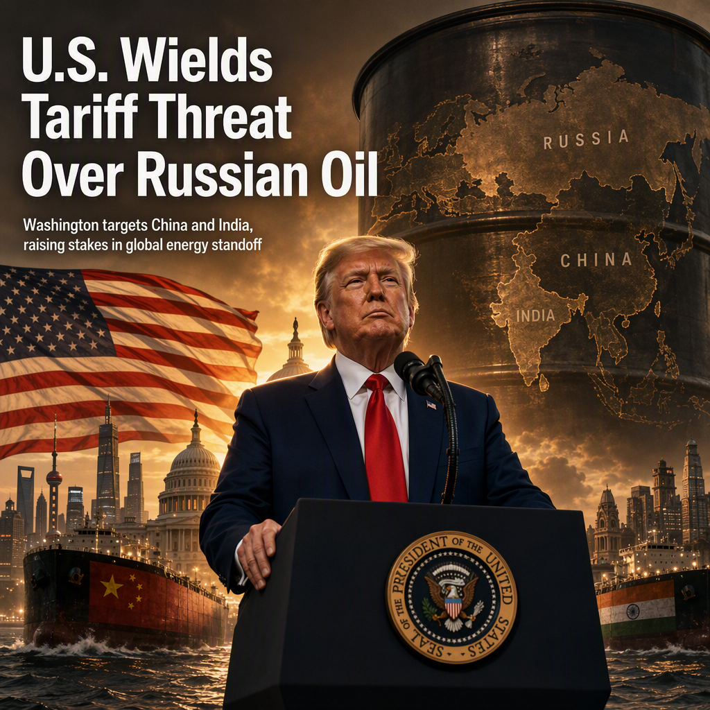 U.S. Grants Trump Power to Impose 100% Tariffs on Russian Oil Buyers, Targeting China and India