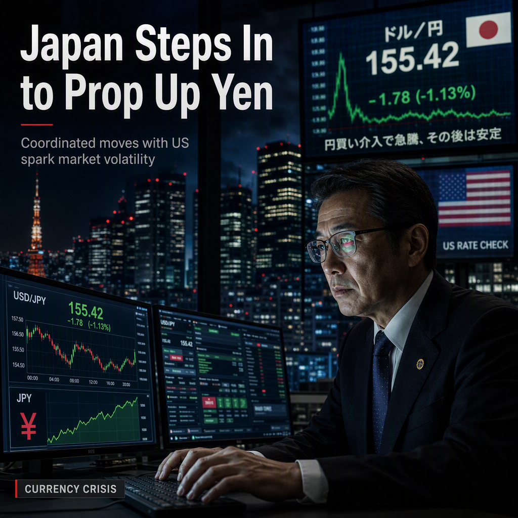Japan Intervenes to Support Yen as US Executes Rate Check Amid Currency Weakness