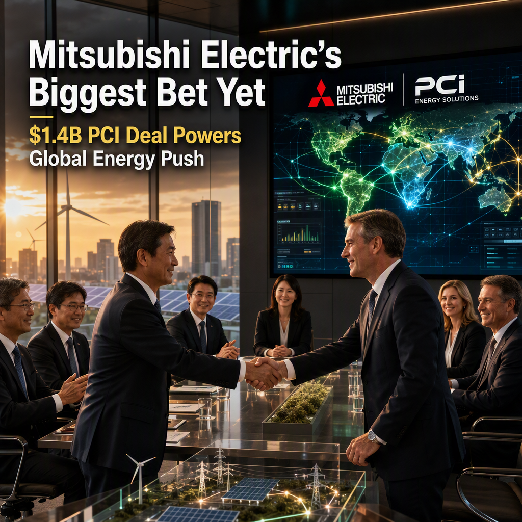 Mitsubishi Electric Makes Largest-Ever Acquisition with $1.4 Billion Purchase of PCI Energy Solutions