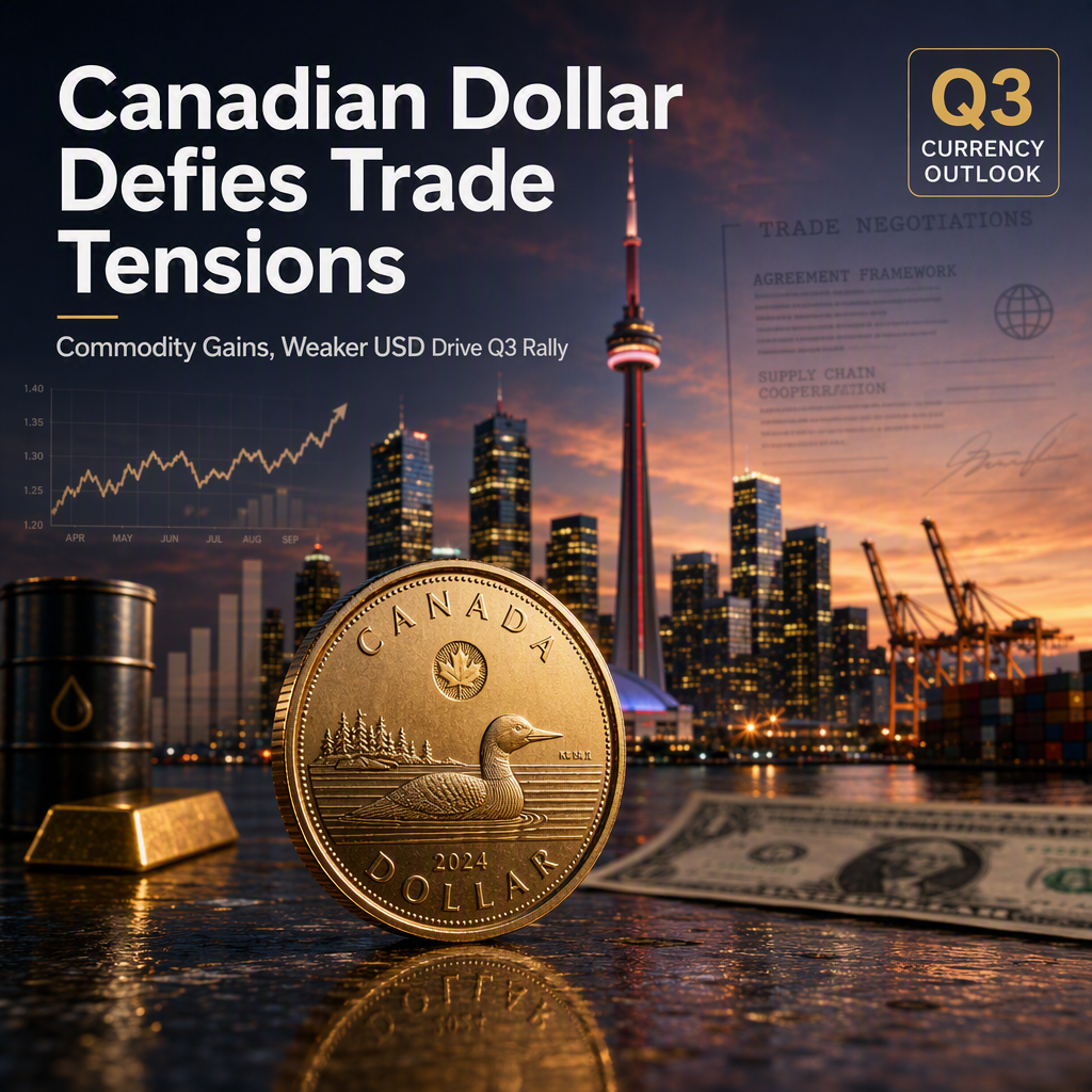 Canadian Dollar Strengthens Amid Trade Tensions and Commodity Gains as USD Weakens in Q3