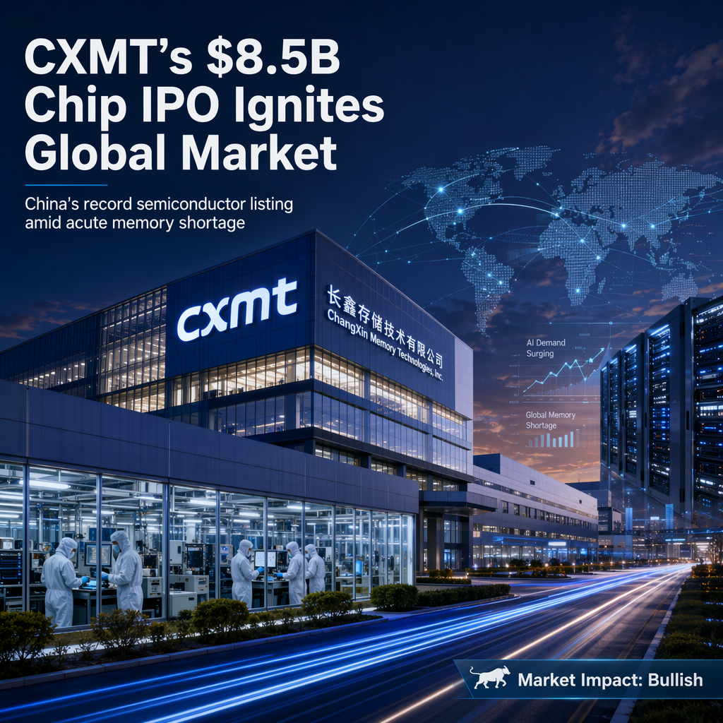 CXMT to Raise Over $8.5 Billion in Record-Breaking Chinese Chip IPO Amid Global Memory Shortage