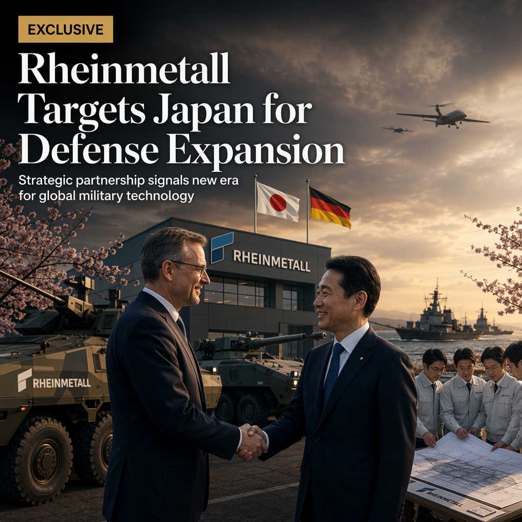 Rheinmetall Eyes Japan Production Facility Amid Growing Defense Export Opportunities