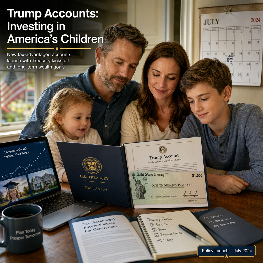 Trump Accounts Launch: New Tax-Advantaged Investment Accounts Aim to Build Wealth for American Children