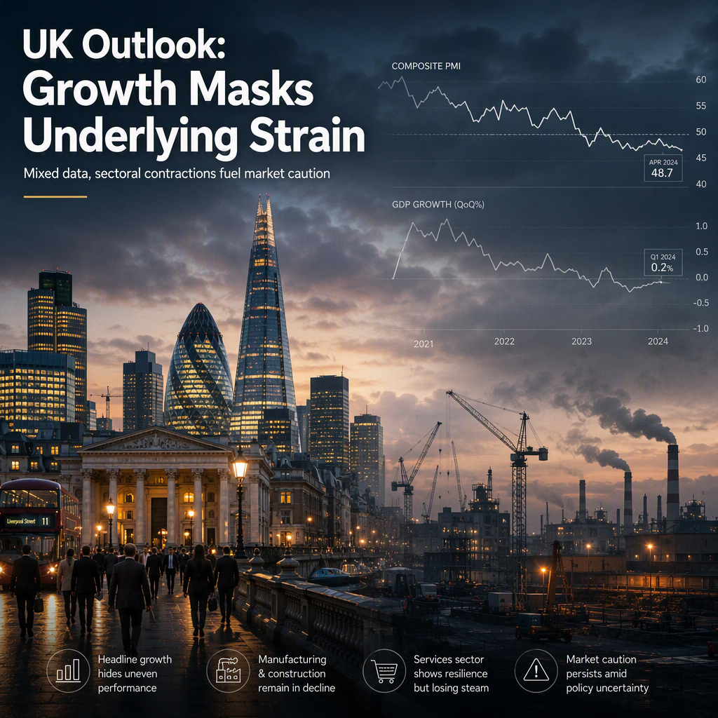 UK Economic Outlook Uncertain Amid Mixed Data and Sectoral Contractions