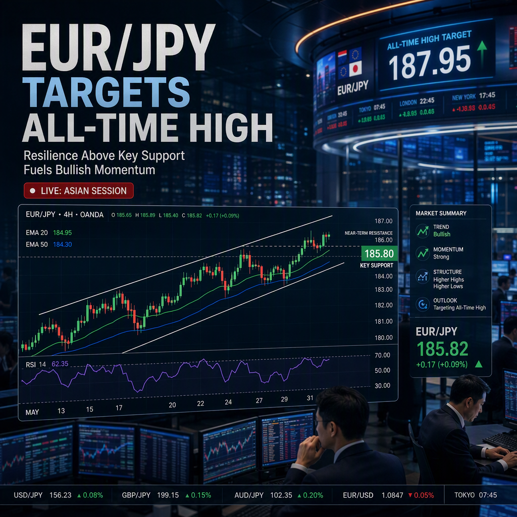 EUR/JPY Holds Above Key Support, Eyes All-Time High Amid Bullish Momentum