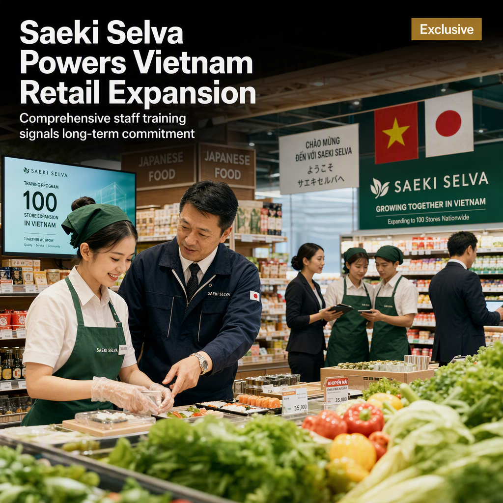 Saeki Selva Holdings Launches Training Program for 100-Store Expansion in Vietnam