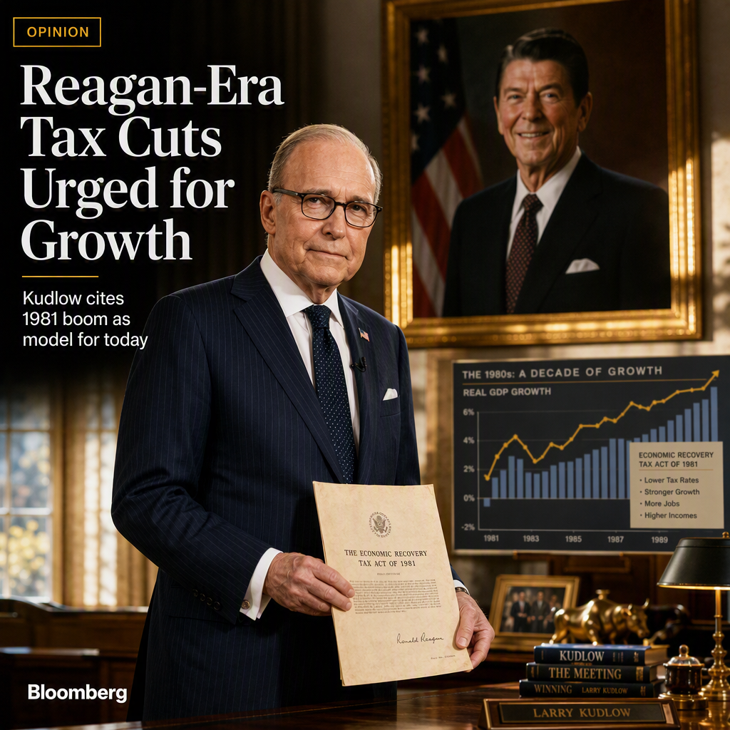 Larry Kudlow Calls for Reagan-Style Tax Cuts, Citing 1981 Economic Boom
