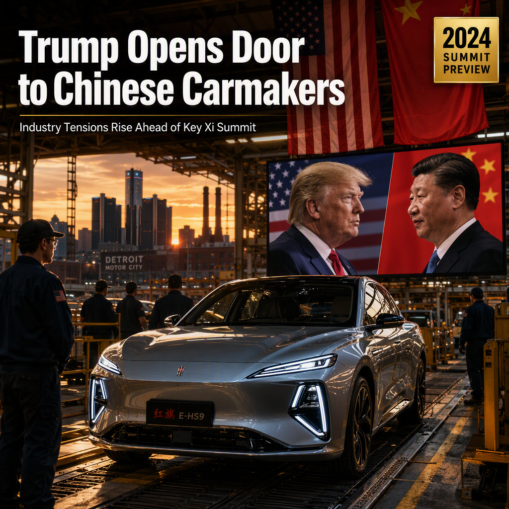 Trump Signals Openness to Chinese Carmakers Ahead of Xi Summit Amid U.S. Industry Concerns