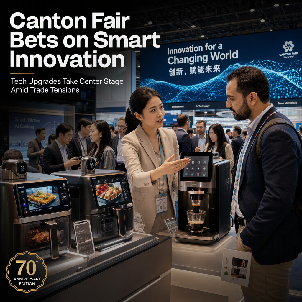 China's Canton Fair Highlights Tech Innovation Amid Trade Tensions and Rising Costs