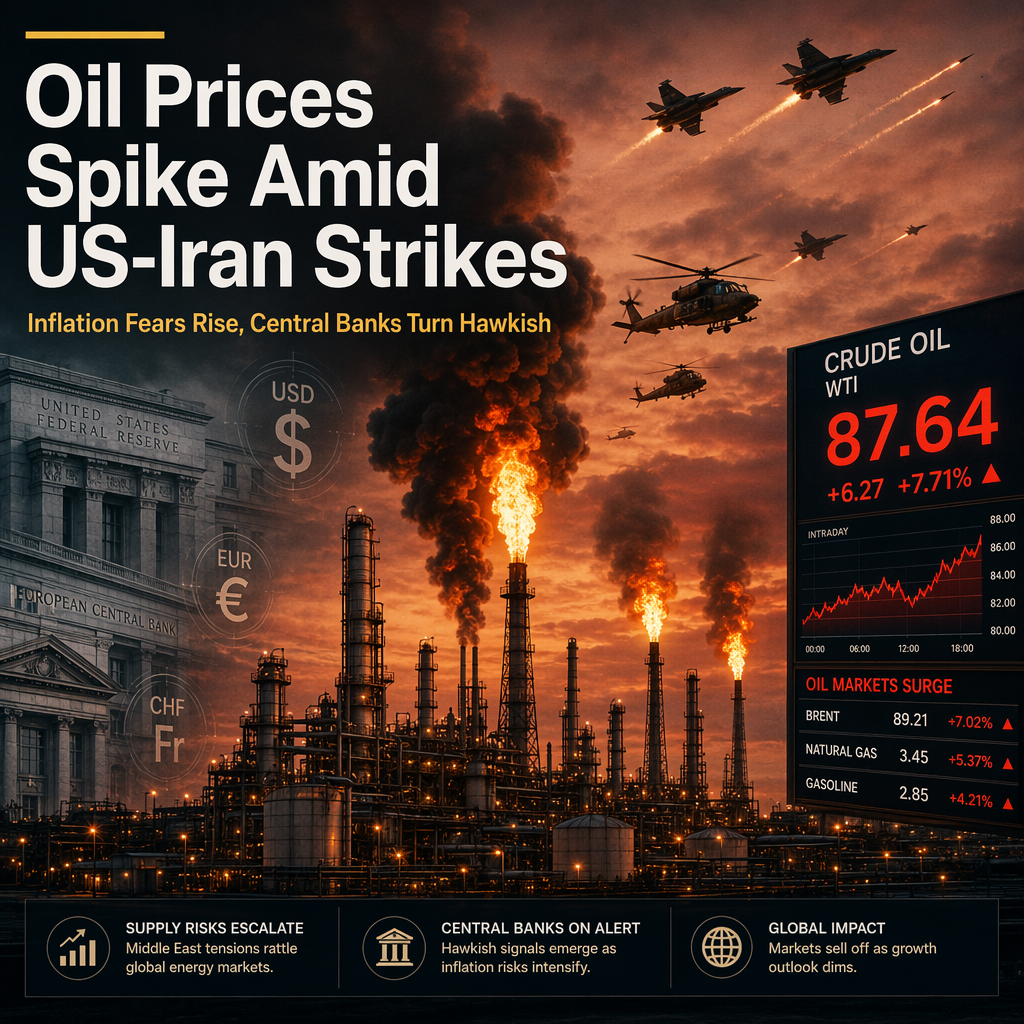 Escalating US-Iran Tensions Drive Oil Prices Higher, Fuel Inflation Fears and Hawkish Central Bank Bets