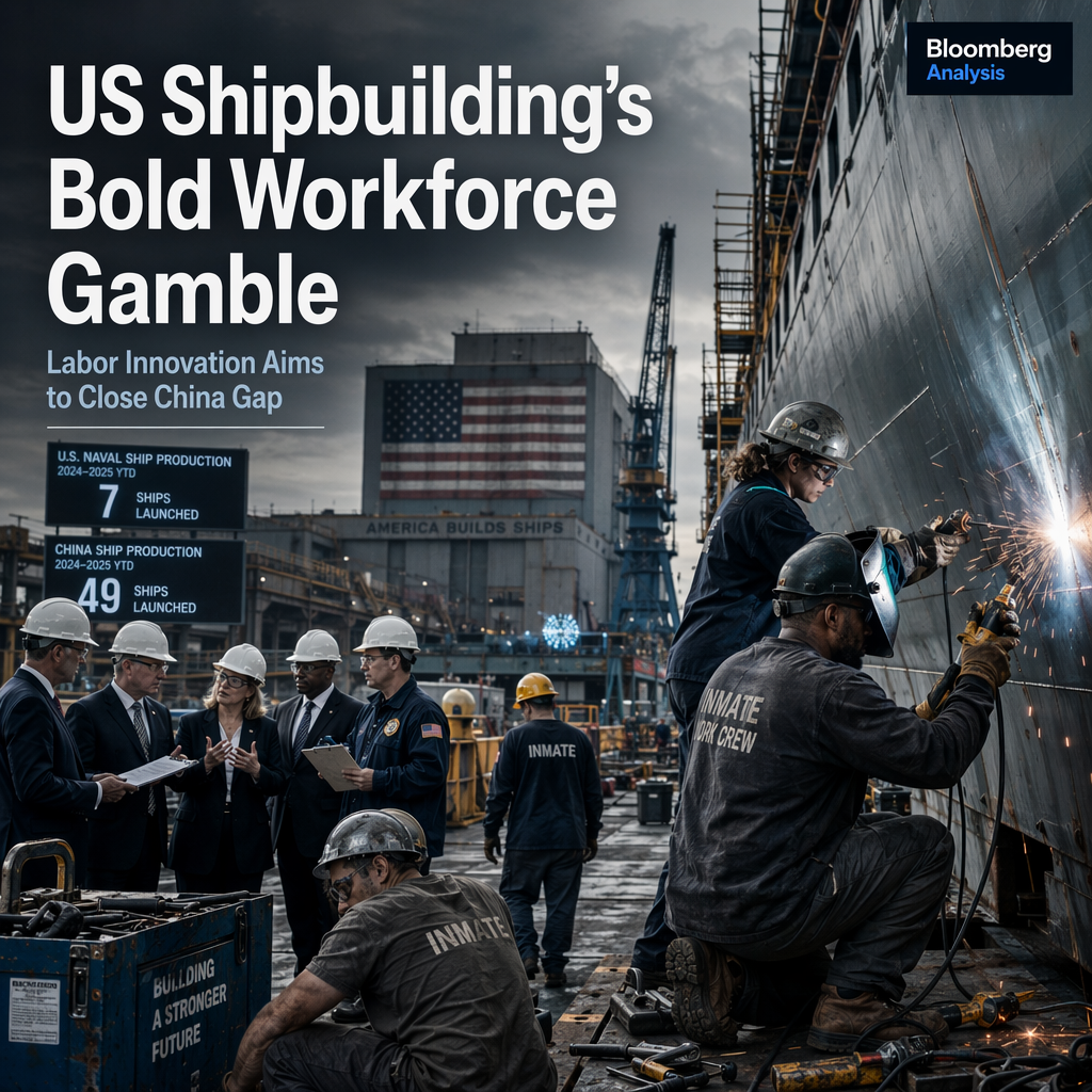 US Shipbuilding Crisis Spurs Innovative Workforce Proposal Amid Stark China Comparison